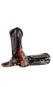 Charlotte Tall Red Bottom Cowhide Snip Toe Cowgirl Boot Size 8.5 Box WW33