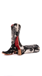 Charlotte Tall Red Bottom Cowhide Snip Toe Cowgirl Boot Size 8.5 Box WW34