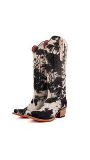 Charlotte Tall Red Bottom Cowhide Snip Toe Cowgirl Boot Size 8.5 Box WW39