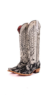 Charlotte Tall Red Bottom Cowhide Snip Toe Cowgirl Boot Size 9 Box WW41