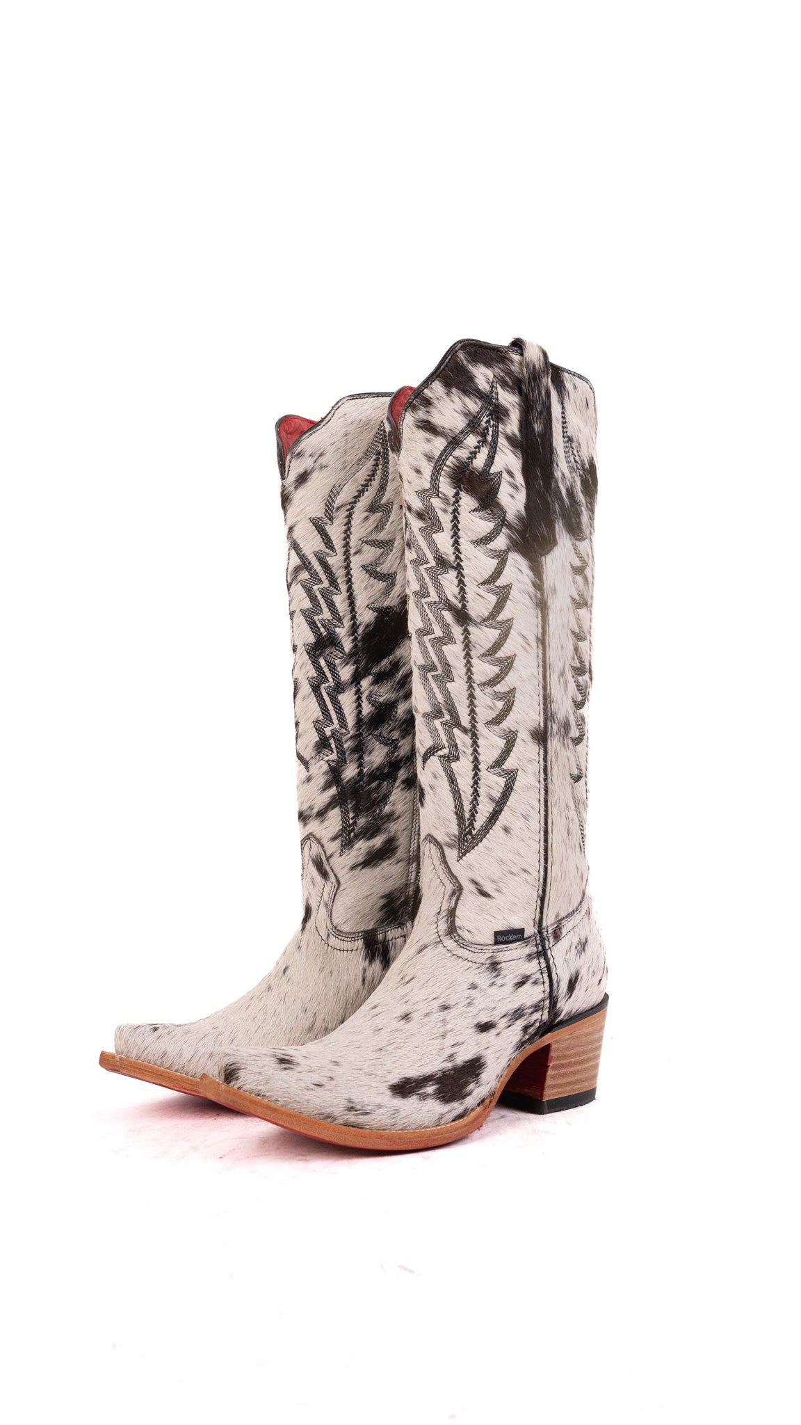 Charlotte Tall Red Bottom Cowhide Snip Toe Cowgirl Boot Size 9.5 Box WW47