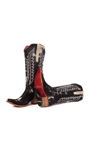 Charlotte Tall Red Bottom Cowhide Snip Toe Cowgirl Boot Size 10 Box WW49