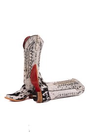 Charlotte Tall Red Bottom Cowhide Snip Toe Cowgirl Boot Size 10 Box WW50