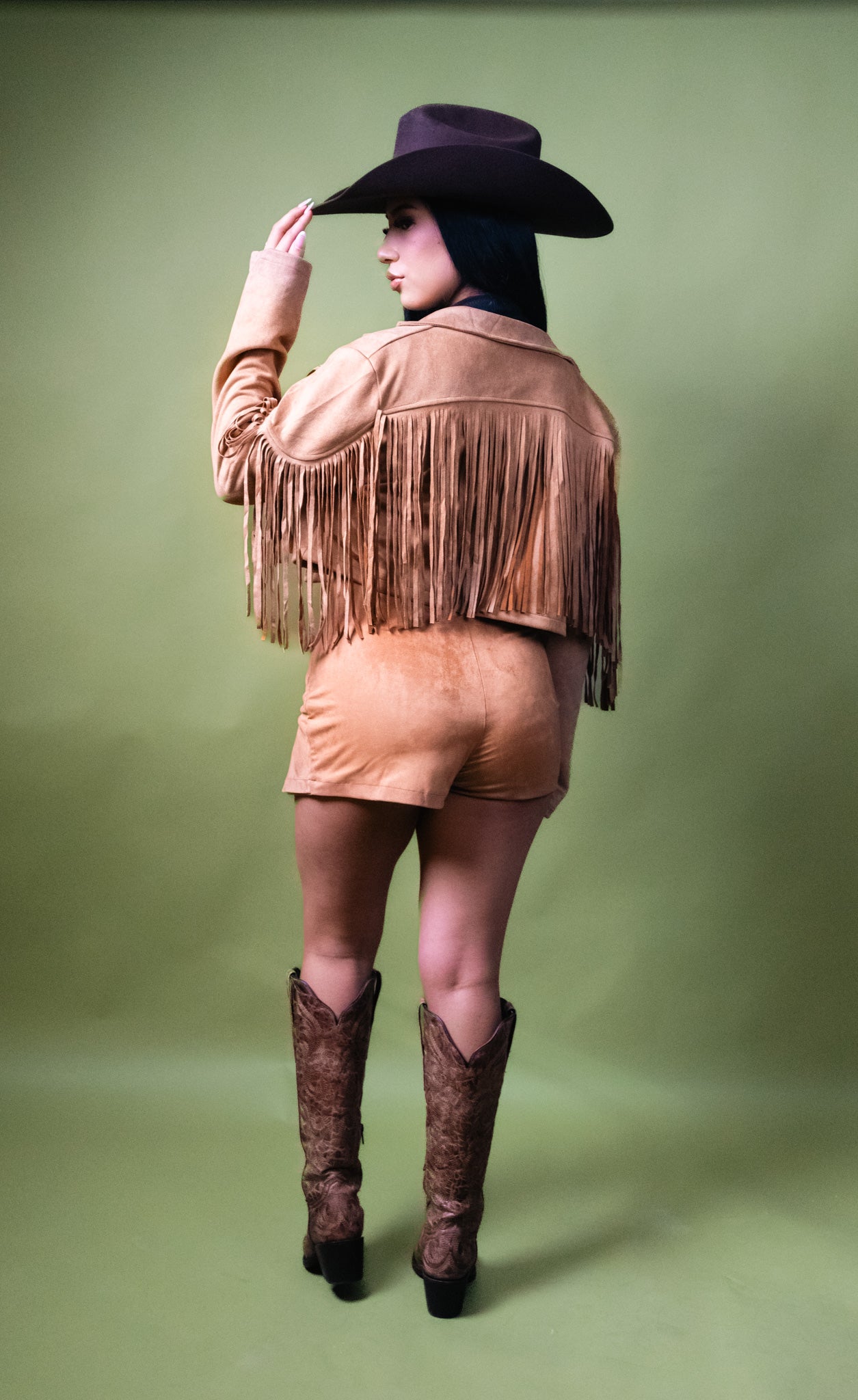 Josephine Faux Suede Skort