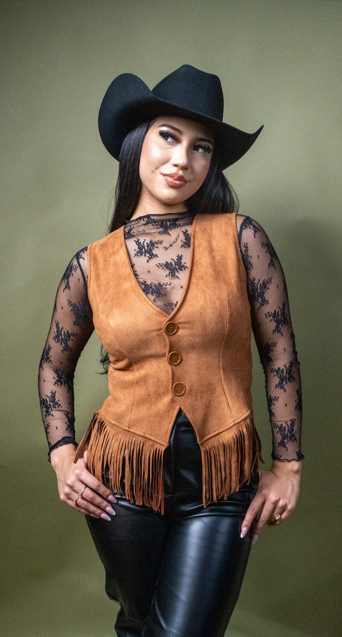 Sadie Suede Fringed Vest