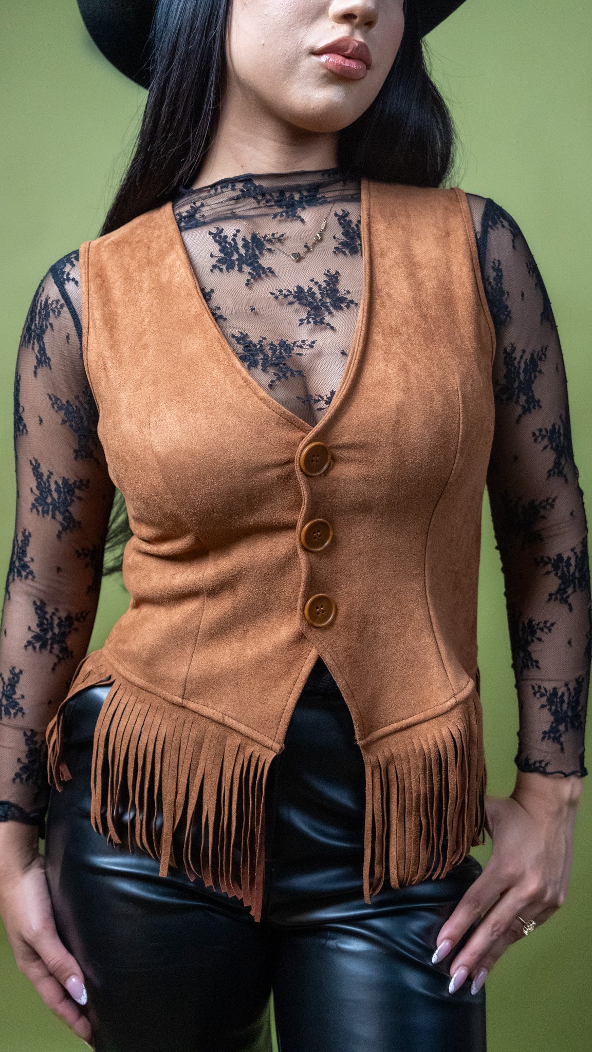 Sadie Suede Fringed Vest