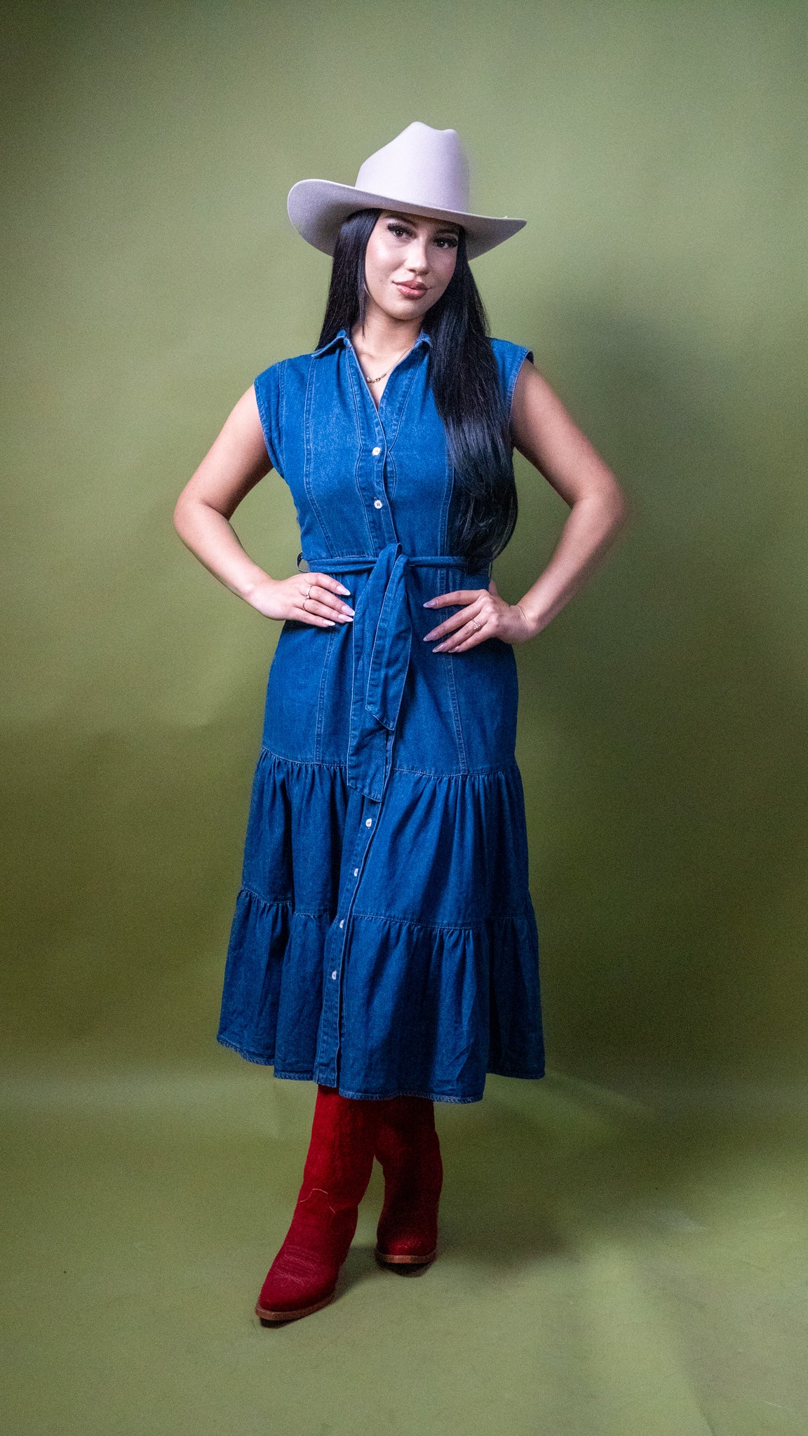 Betsy Denim Midi Shirtdress