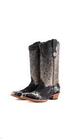 Katherine Snip Toe Cowhide Cowgirl Boot Size 9 Box XW21