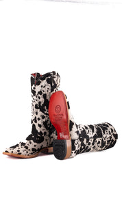 Katherine Brazil Cowhide Square Toe Cowgirl Boot Size 9 Box XW20