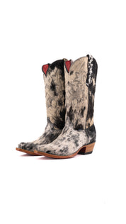 Katherine Snip Toe Cowhide Cowgirl Boot Size 8 Box XW18