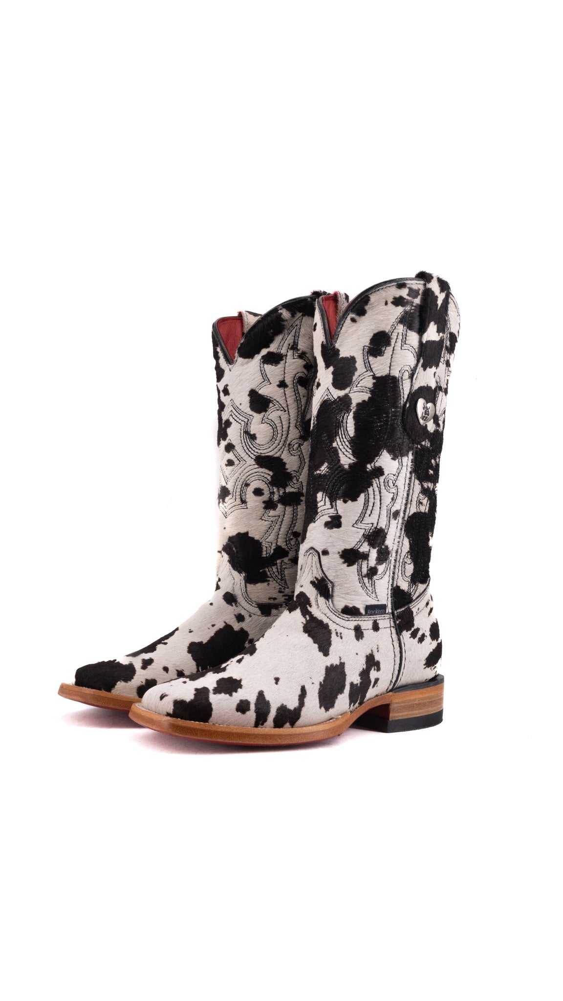 Katherine Brazil Cowhide Square Toe Cowgirl Boot Size 5.5 Box XW15