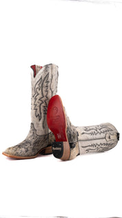 Alexa Cowhide Red Bottom Frontier Toe Cowgirl Boot Size 8.5 Box XW13