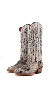 Alexa Cowhide Red Bottom Frontier Toe Cowgirl Boot Size 6 Box XW5