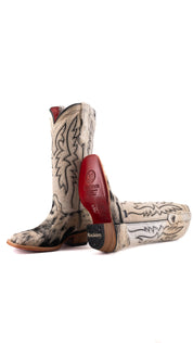 Alexa Cowhide Red Bottom Frontier Toe Cowgirl Boot Size 5.5 Box XW3