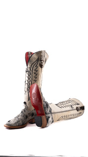 Charlotte Tall Red Bottom Cowhide Square Toe Cowgirl Boot Size 9 Box WW77