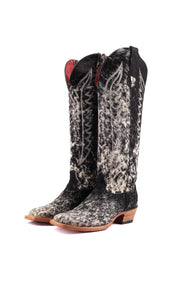 Charlotte Tall Red Bottom Cowhide Square Toe Cowgirl Boot Size 10 Box WW84