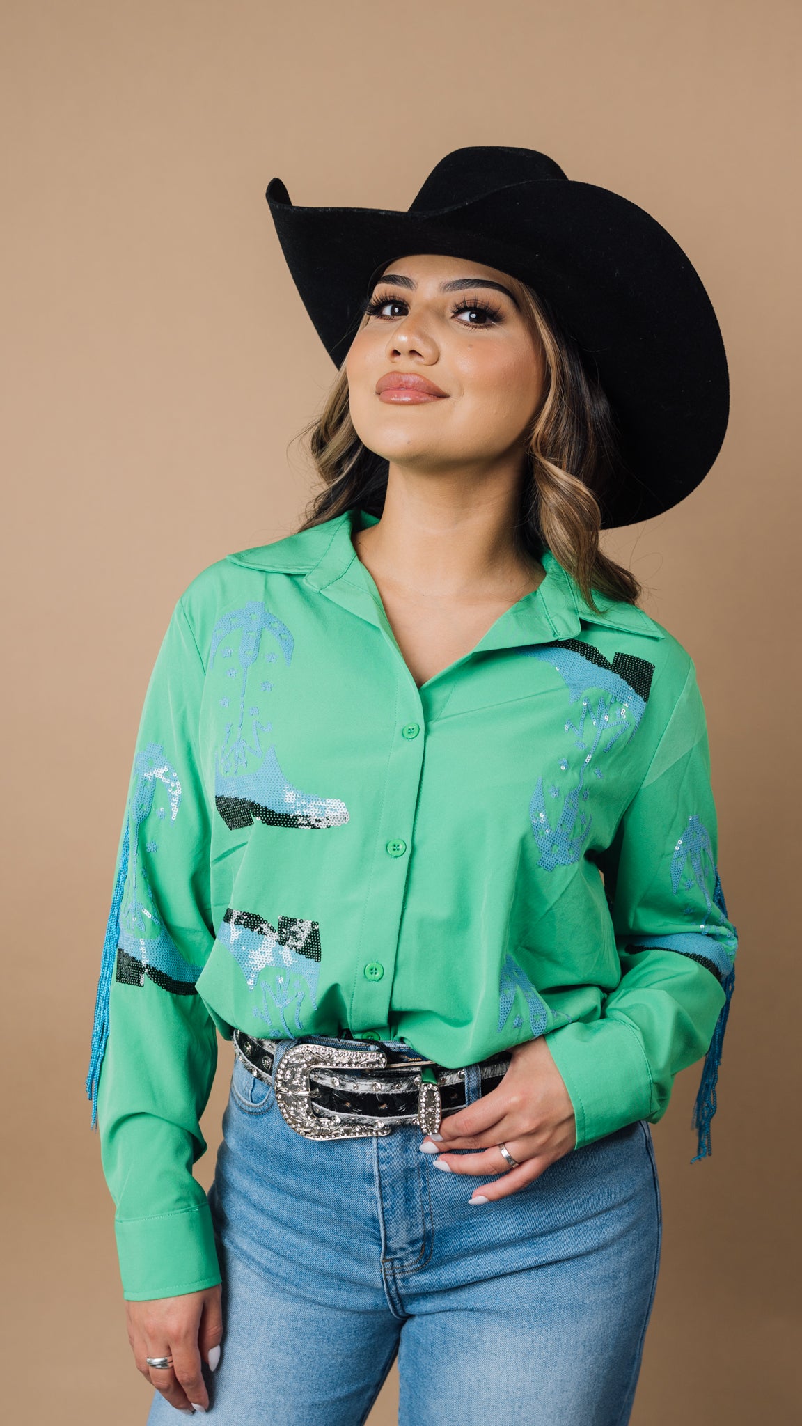 Cowgirl button up on sale shirts