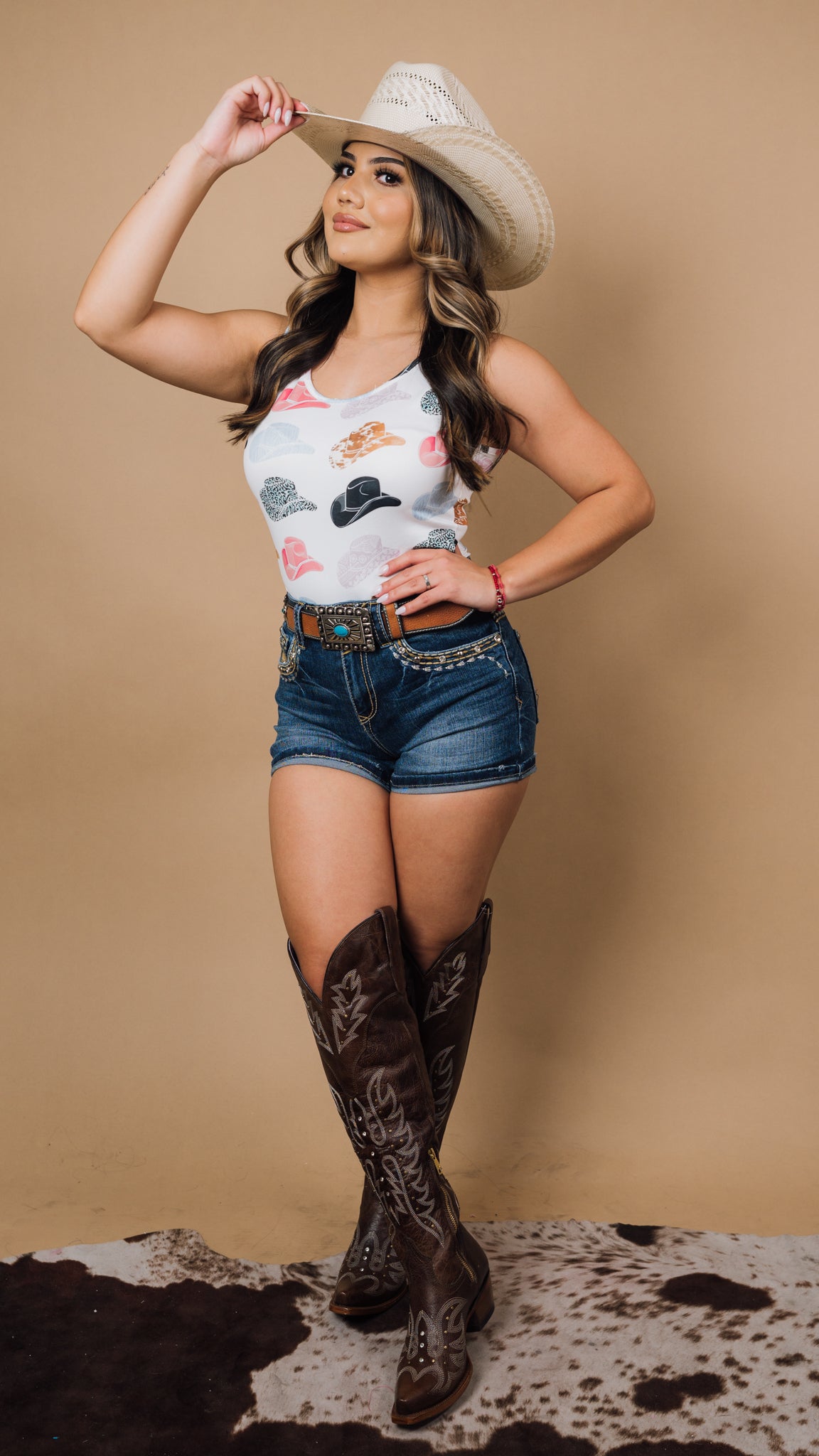 Cowgirl Hat Bodysuit JJ