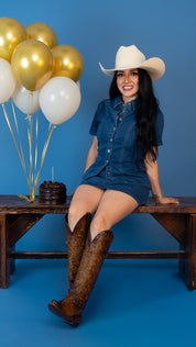 Nancy Tall Snip Toe Cowgirl Boot