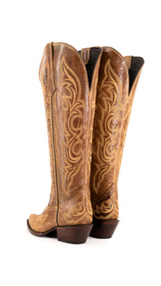 Jenny Tall Wide Calf Snip Toe Cowgirl Boot