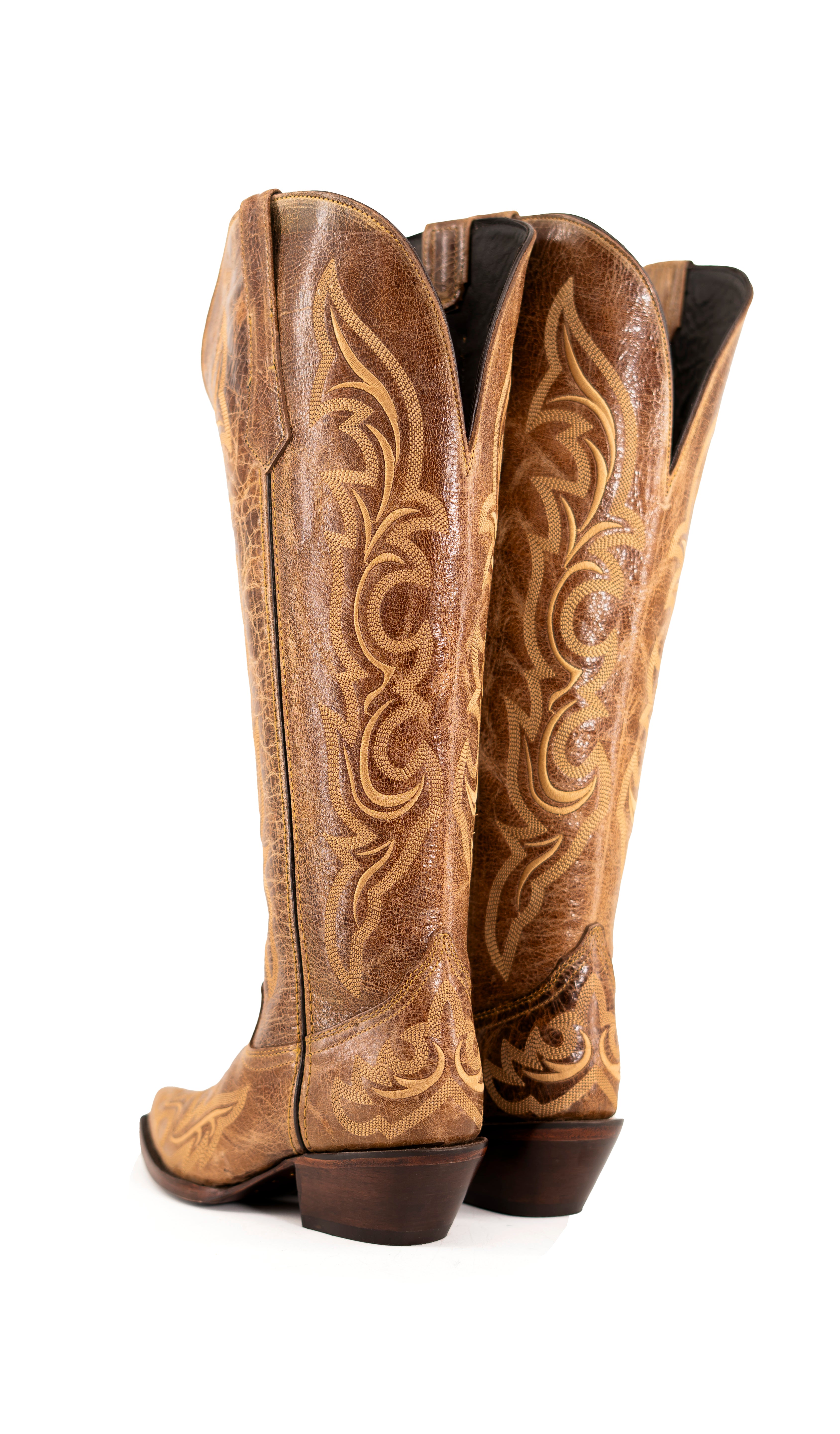 Jenny Tall Wide Calf Snip Toe Cowgirl Boot