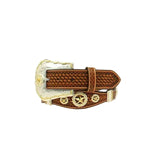 Nocona Embossed Knot Concho Western Cowboy Belt