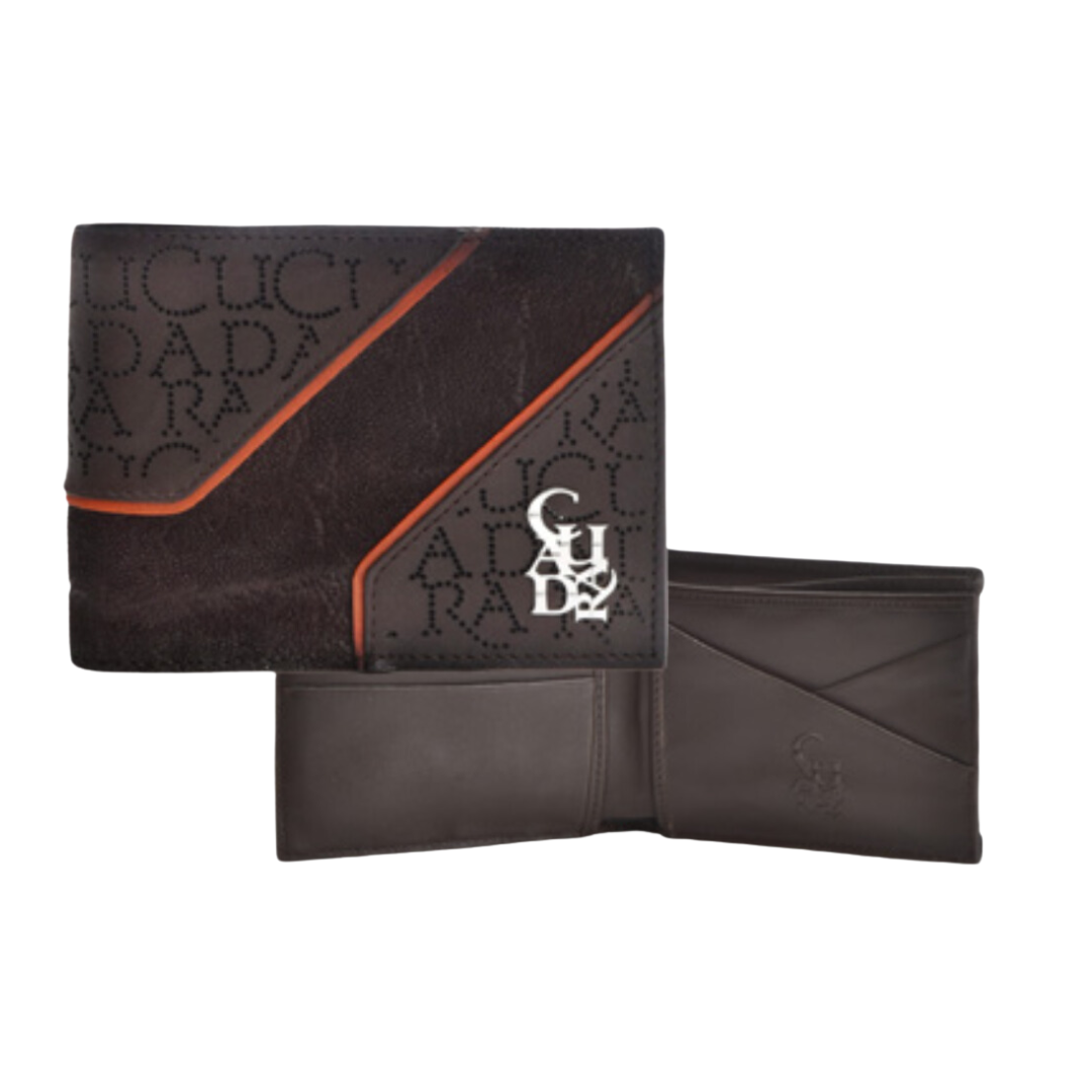 Cuadra DU647 MN Brown Elephant Laser Wallet