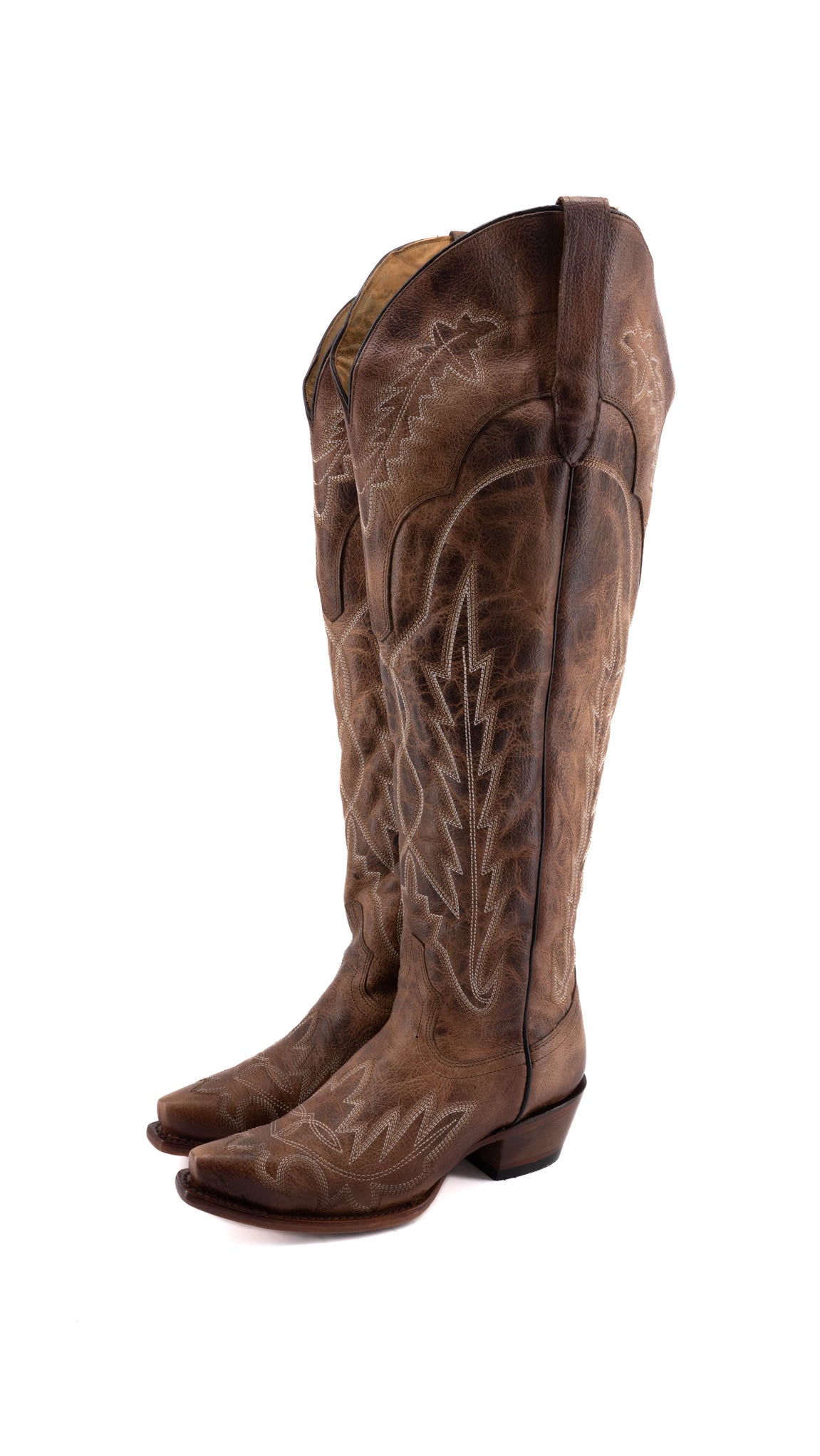 Maggie XL Wide Calf Friendly Snip Toe Cowgirl Boot