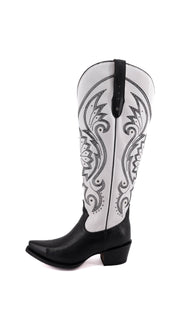 Bonie Tall Wide Calf Friendly Snip Toe Cowgirl Boot