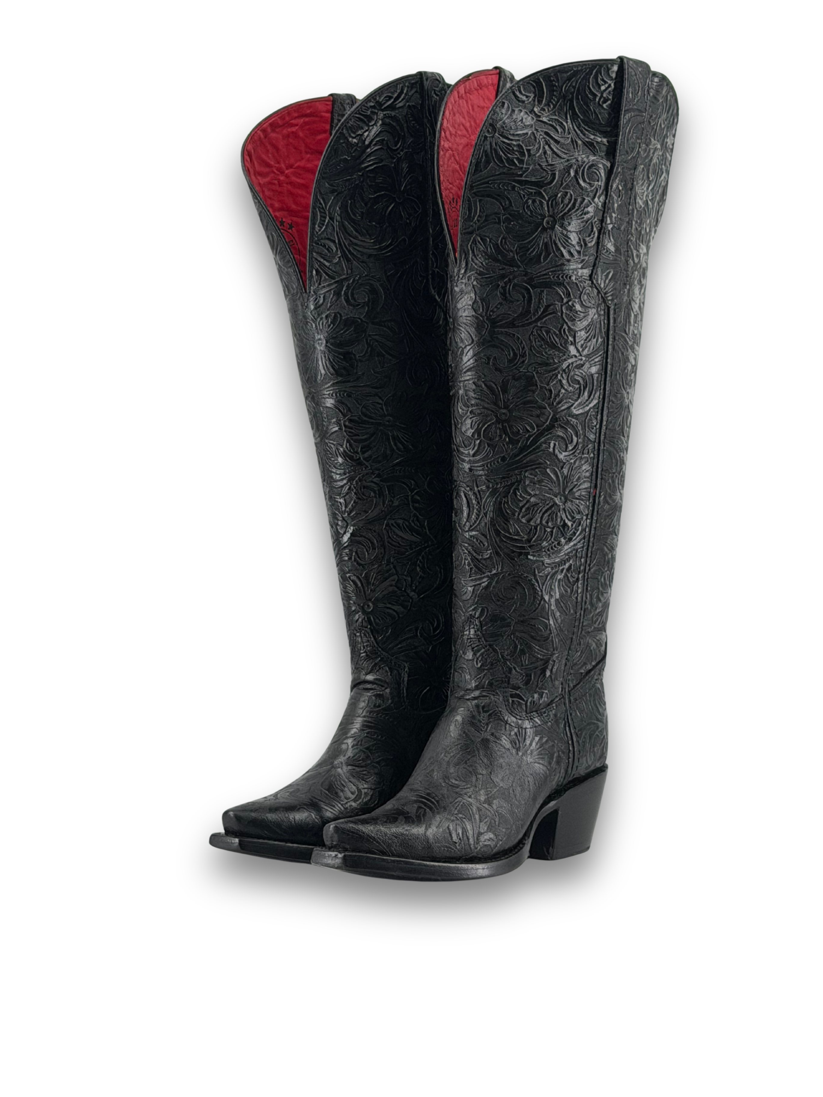 Nancy Tall Wide Calf Snip Toe Cowgirl Boot