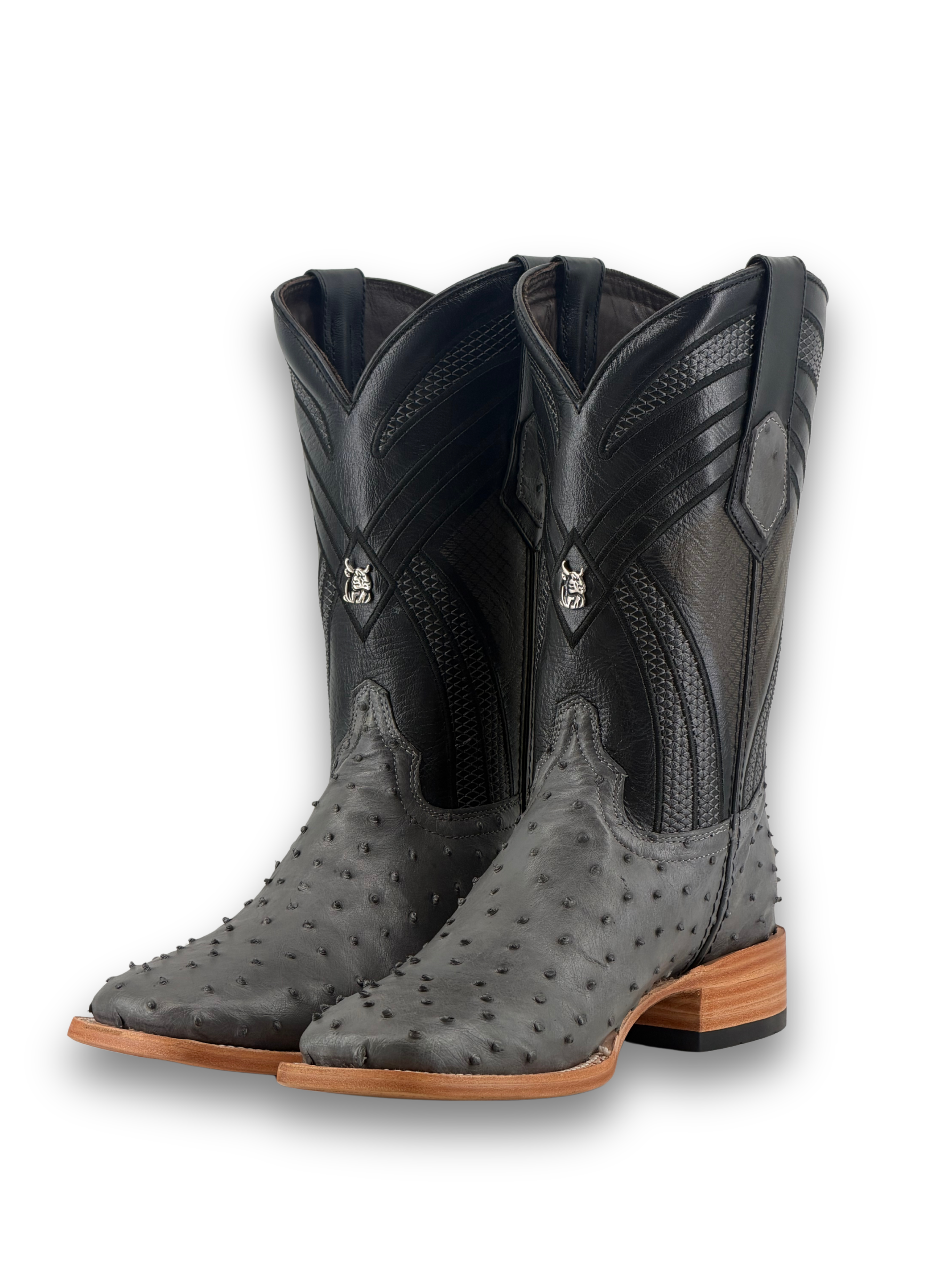 Monroe Ostrich Square Toe Cowboy Boot