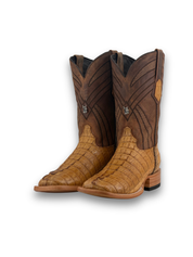 Monroe Caiman Tail Square Toe Cowboy Boot