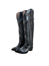 Stacy Tall Wide Calf Snip Toe Cowgirl Boot