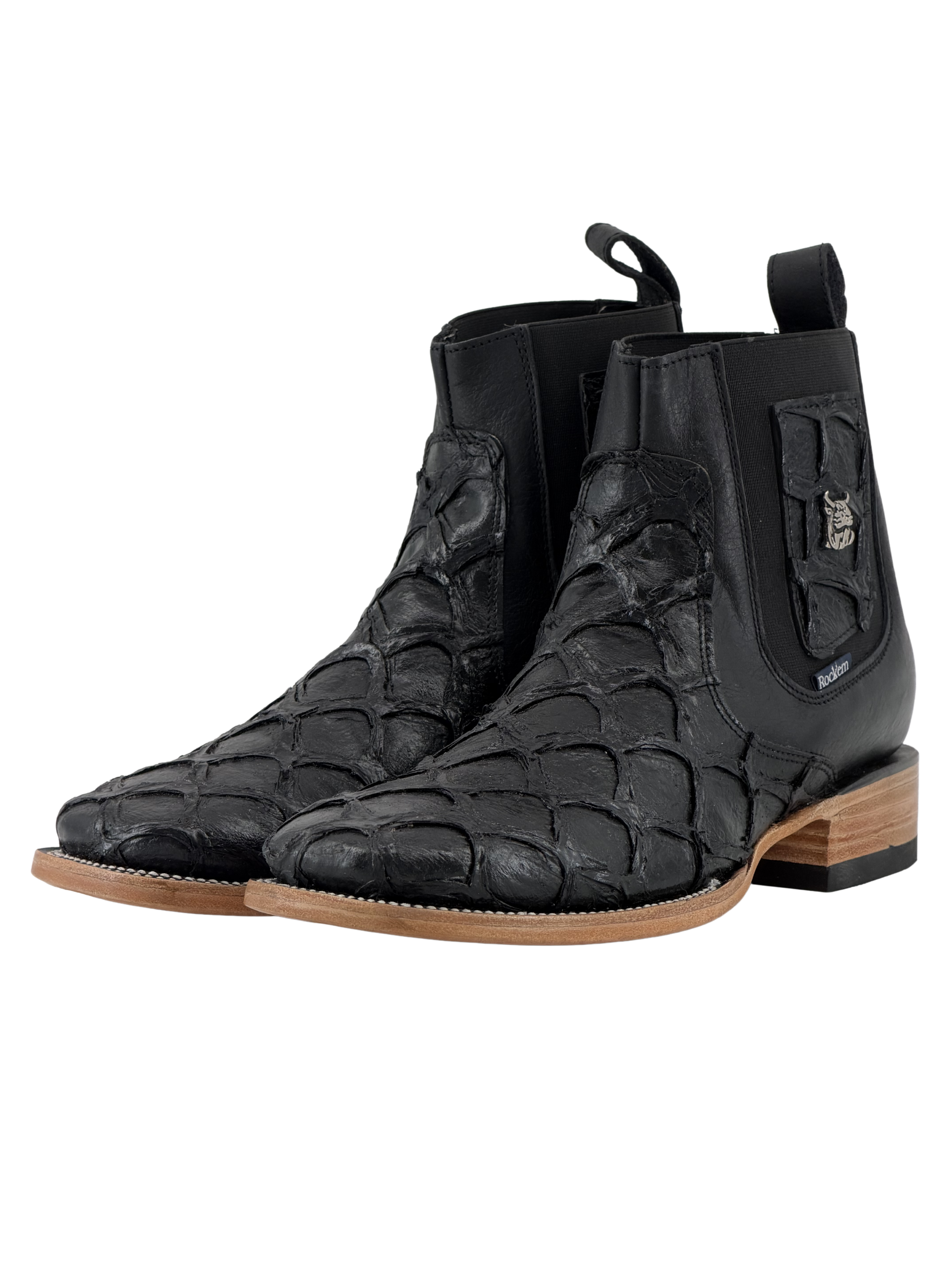 Clon Pirarucu Square Toe Ankle Boot