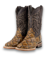 Little Bruce Big Bass Pirarucu Square Toe Cowboy Boot