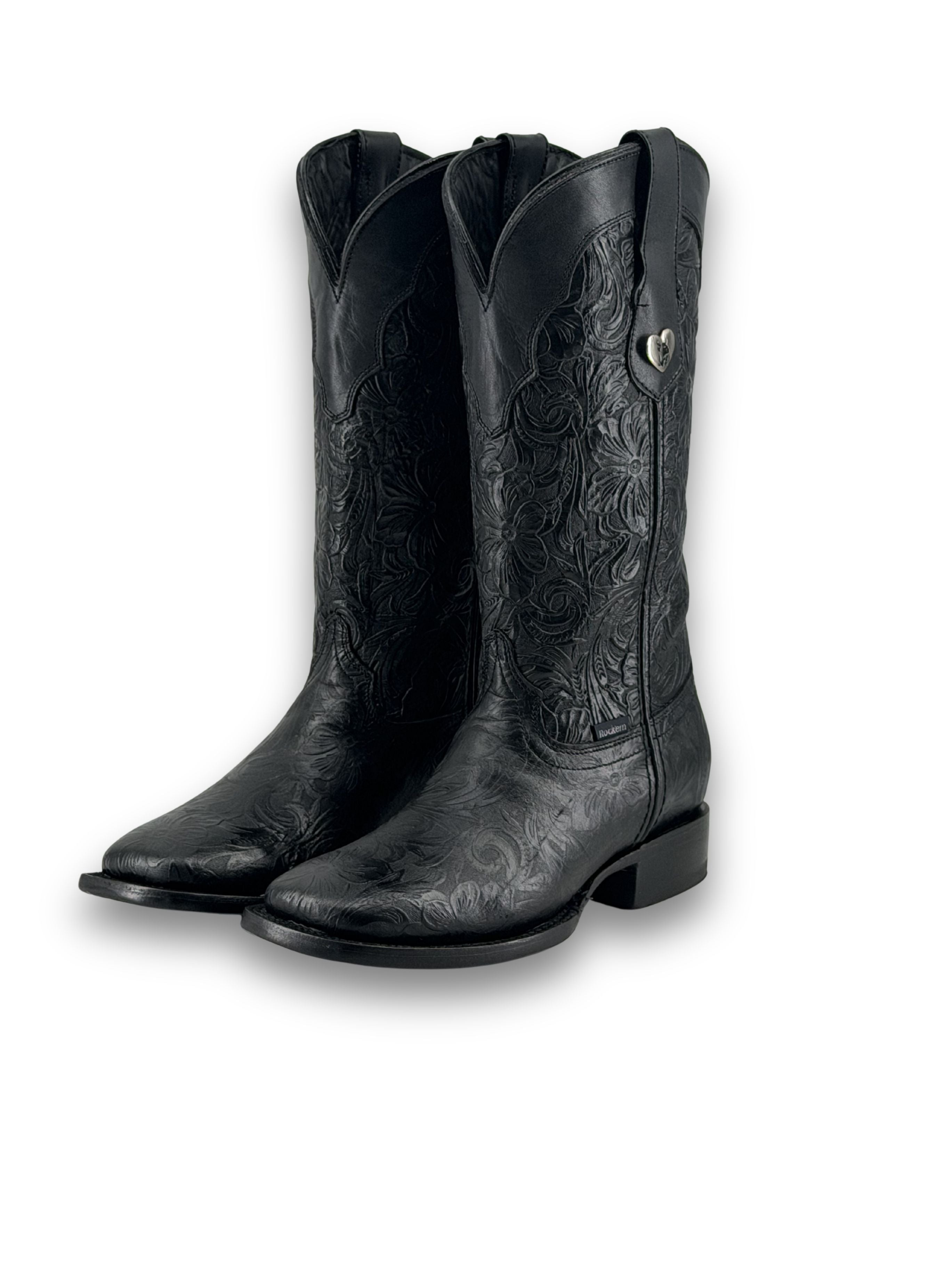 Mila Tooled Square Toe Cowgirl Boot