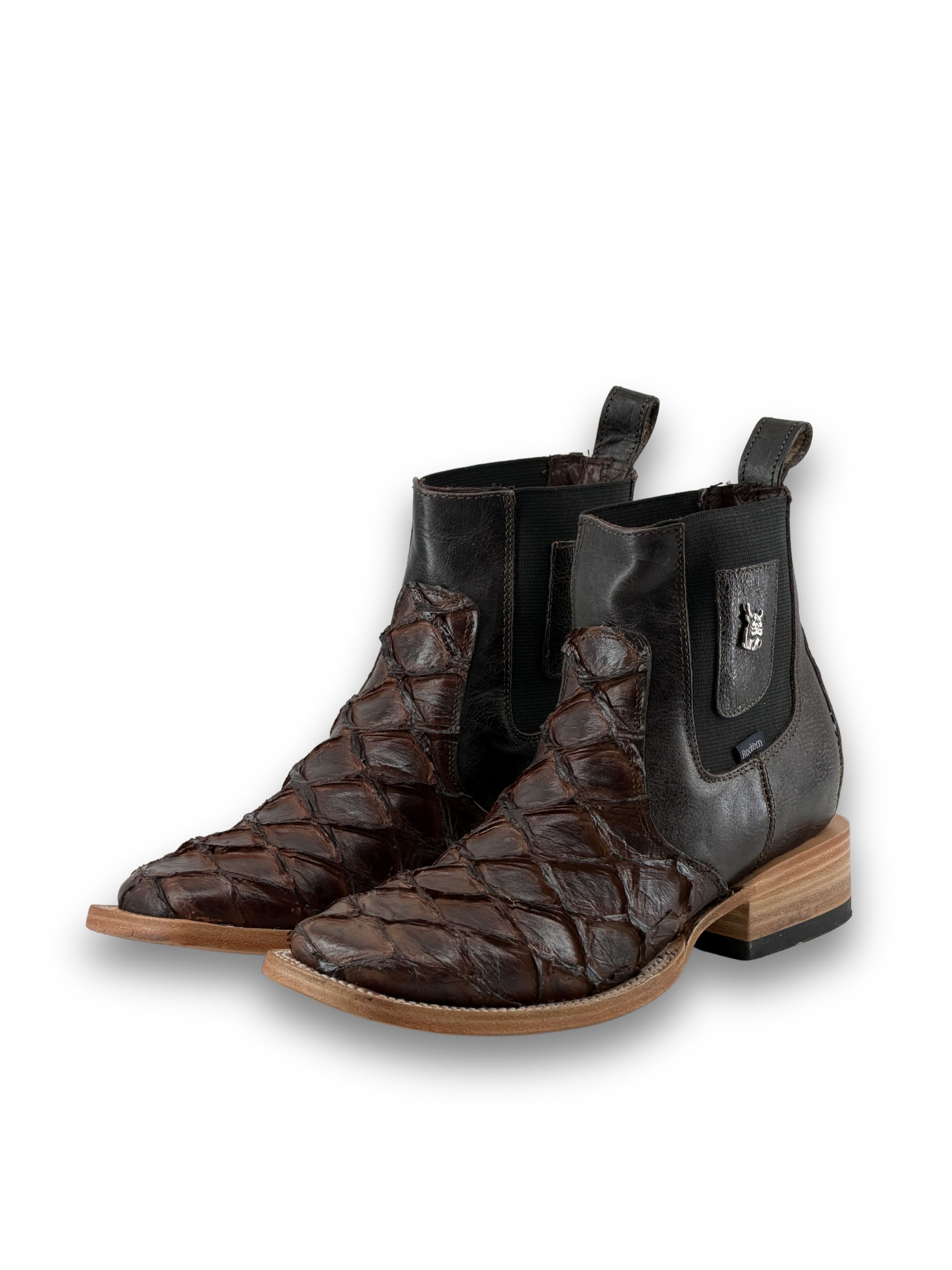 Clon Pirarucu Square Toe Ankle Boot