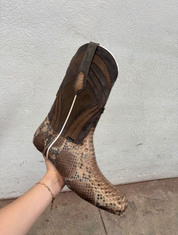 Monroe Python Exotic Square Toe Cowboy Boot