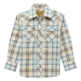 Wrangler Retro Boys Plaid Button Up