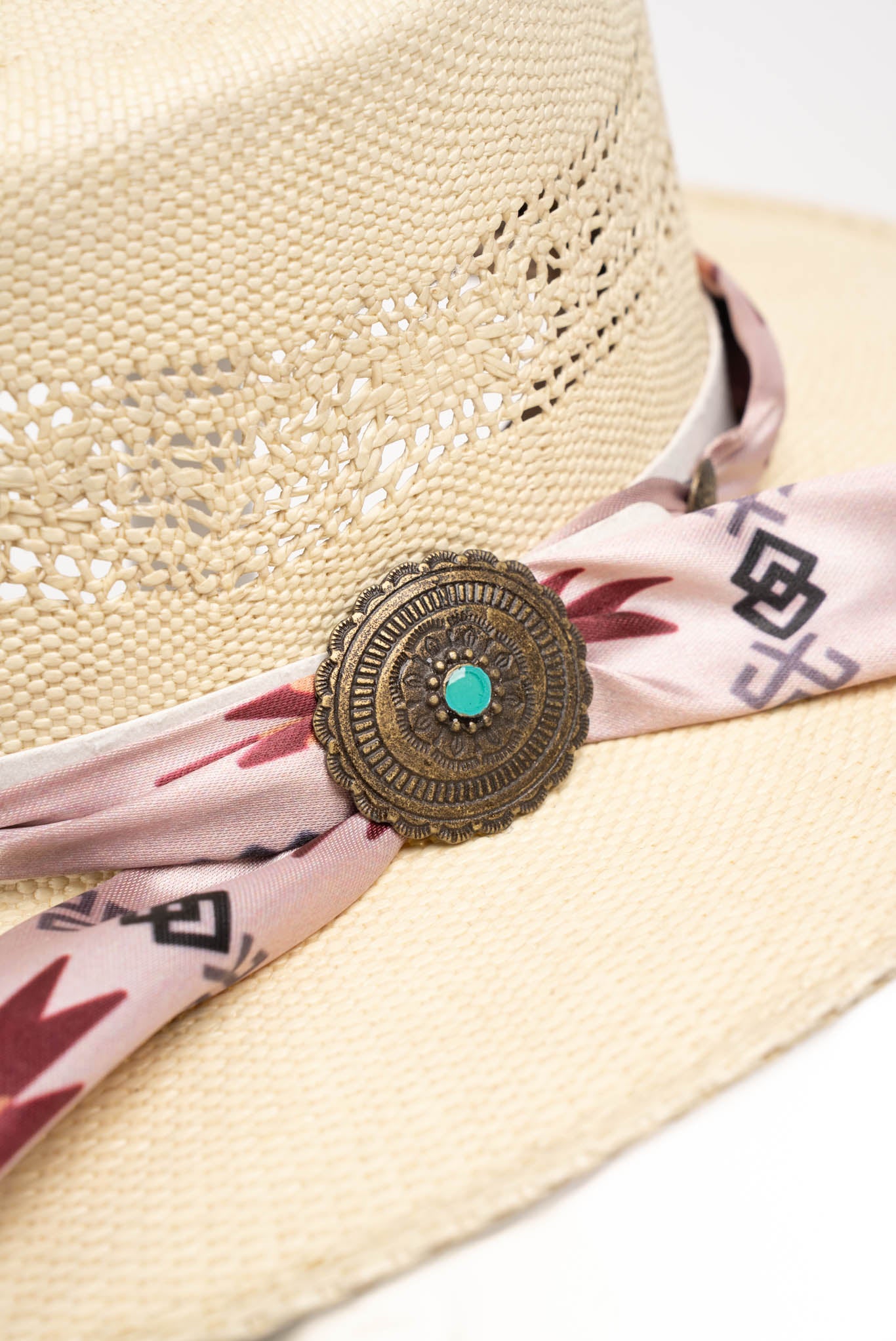 Daisy Boater Kids Straw Hat