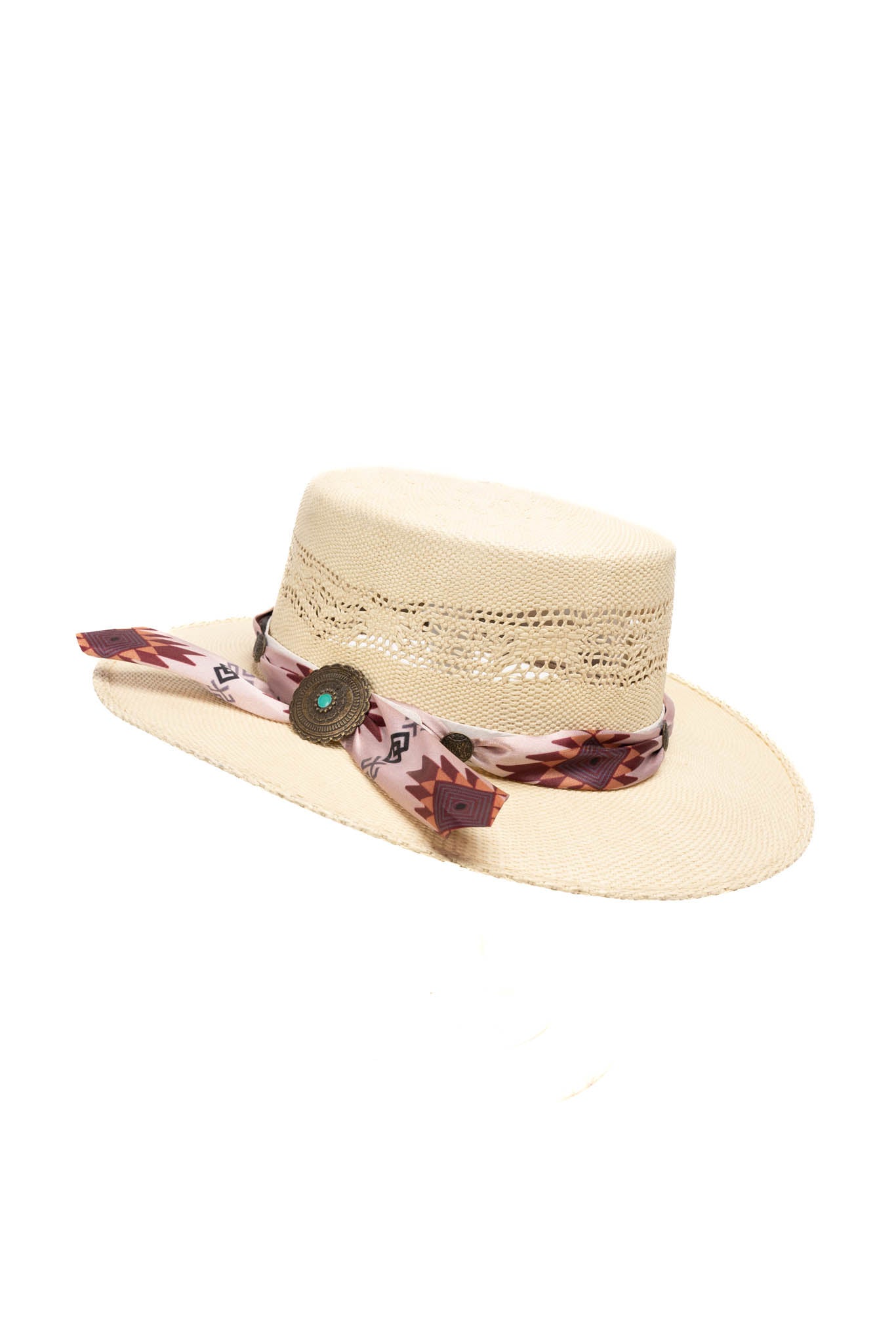 Daisy Boater Kids Straw Hat