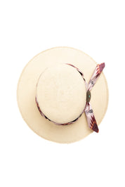 Daisy Boater Kids Straw Hat