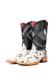 Cattleman Cowhide Red Bottom Square Toe Cowboy Boot Size 9 Box RM37