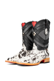 Cattleman Cowhide Red Bottom Square Toe Cowboy Boot Size 9 Box RM38