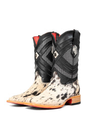 Cattleman Cowhide Red Bottom Square Toe Cowboy Boot Size 9 Box RM40