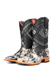 Cattleman Cowhide Red Bottom Square Toe Cowboy Boot Size 9 Box RM42