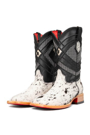 Cattleman Cowhide Red Bottom Square Toe Cowboy Boot Size 10 Box RM49