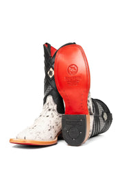 Cattleman Cowhide Red Bottom Square Toe Cowboy Boot Size 10 Box RM49