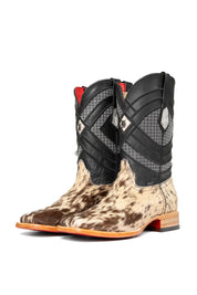Cattleman Cowhide Red Bottom Square Toe Cowboy Boot Size 10 Box RM50