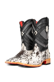 Cattleman Cowhide Red Bottom Square Toe Cowboy Boot Size 10 Box RM51